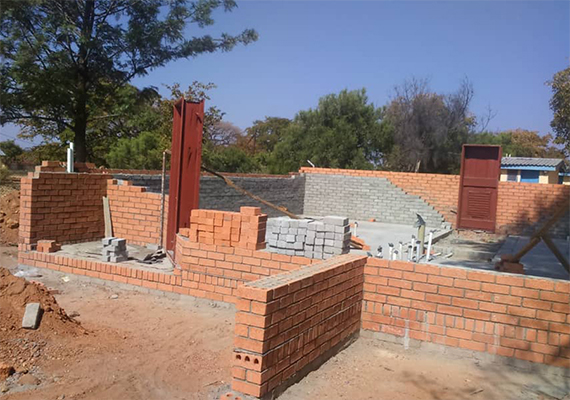 Construction of 2No. classroom block and 1No. 9 cubicle toilets at Masunga Primary School